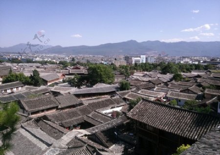 丽江古城全貌图片