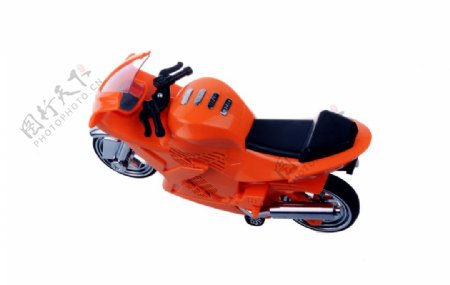 橘红摩托车图片