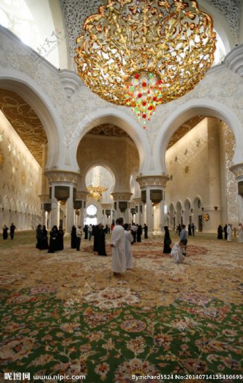 谢赫扎伊德清真寺大厅图片