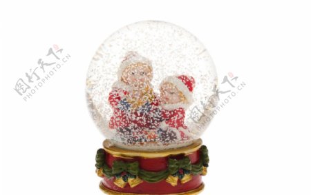 圣诞节水晶球高清图图片
