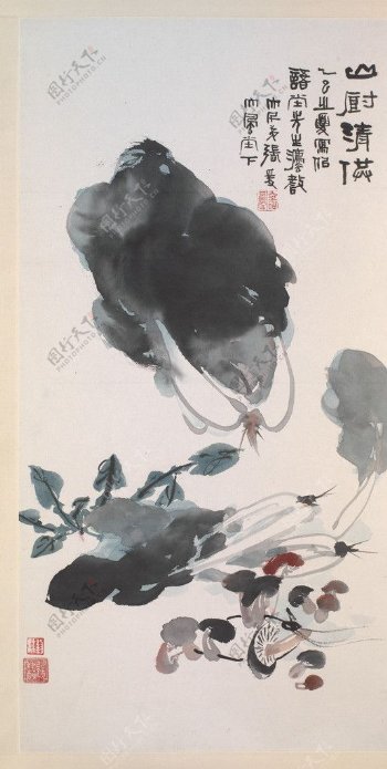 山厨清供中国古画图片
