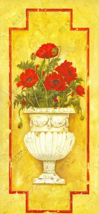 红色花卉图片