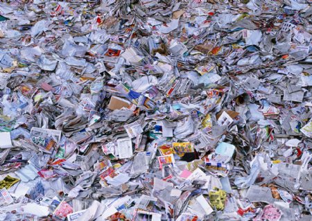 垃圾塑料废纸回收工业污染图片
