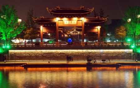 扬州东关古渡夜景图片