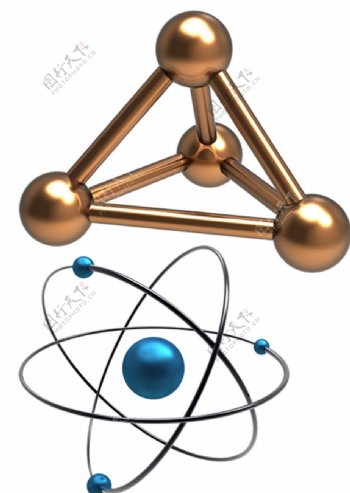 3D分子原子结构图片