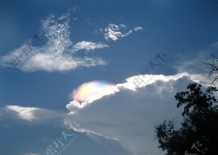 厦门环岛路遇到的彩云图片