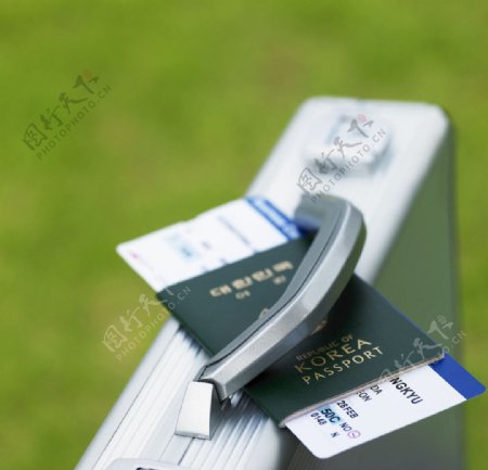 飞机票护照图片