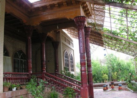 新疆和田维族庭院建筑风格图片