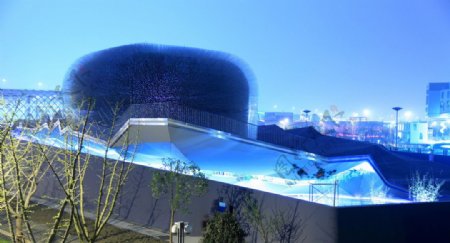 2010上海世博会英国馆夜景图片