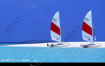 超宽壁纸马尔代夫海滩12图片