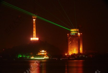 武汉江滩夜景图片