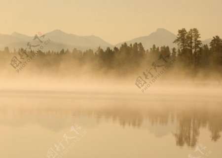 山里的雾气图片