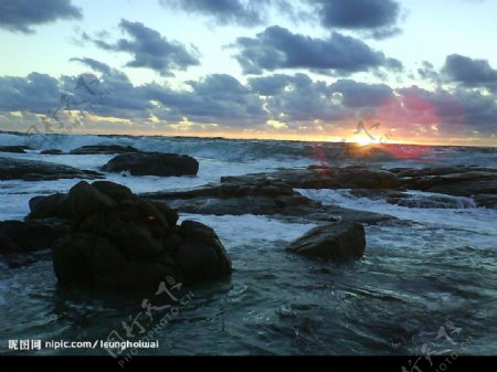 澳大利亞西南海岸的日落图片
