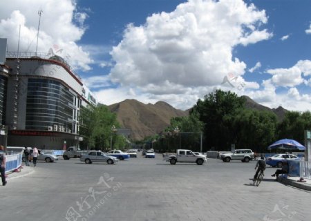 西藏拉萨街景图片