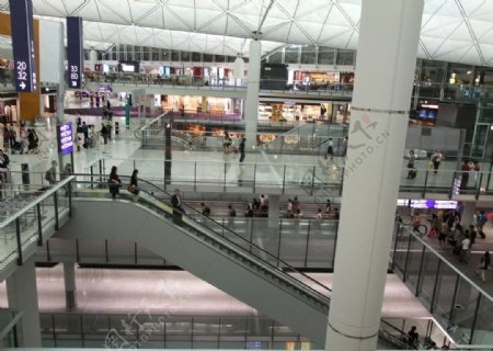 香港赤腊角国际机场内部图片