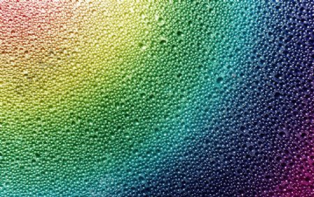 彩虹水滴图片
