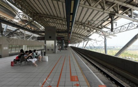 风景名胜建筑景观旅游印记台湾台中列车站月台候车站图片