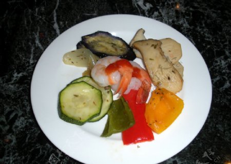 Grilled蔬菜松茸图片