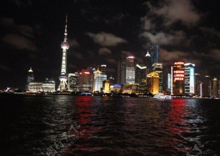 上海黄浦江夜景图片