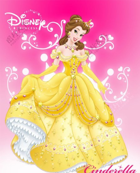 雍容华贵贝儿公主最新迪士尼海报图片