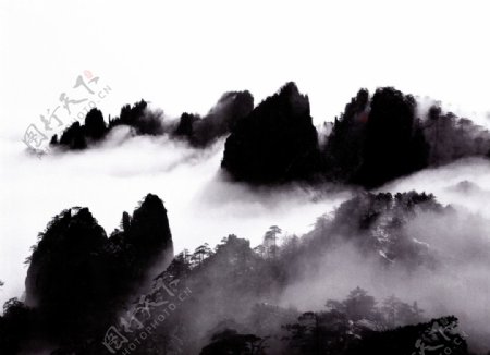 中国美景黄山图片