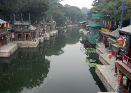 北京颐和园苏州街图片