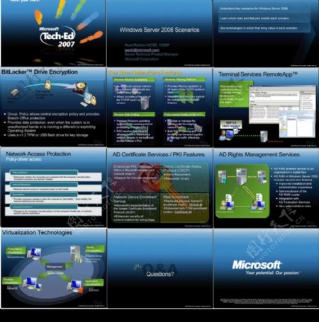 微软超眩PPT模板图片
