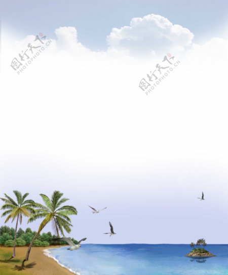椰岛海风图片
