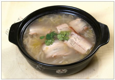 砂锅酸菜白肉粉丝图片
