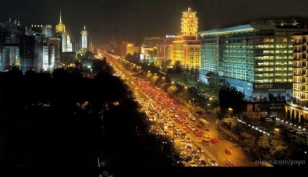 西长安街夜景图片