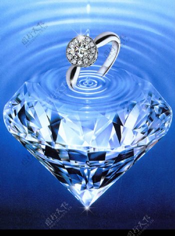 4钻石珠宝结婚戒指图片