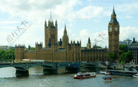 伦敦议会大厦远眺图片