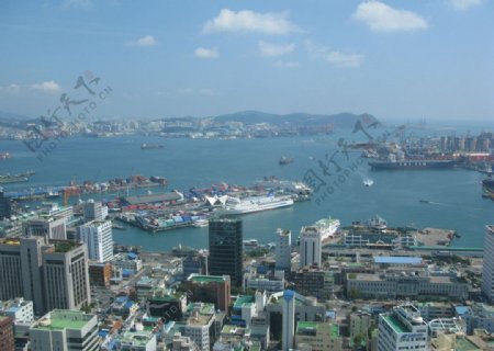 韩国釜山俯瞰图片