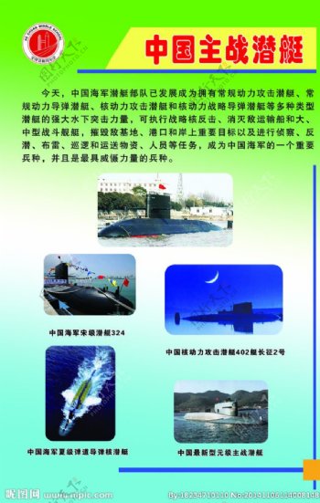 中国潜水艇图片