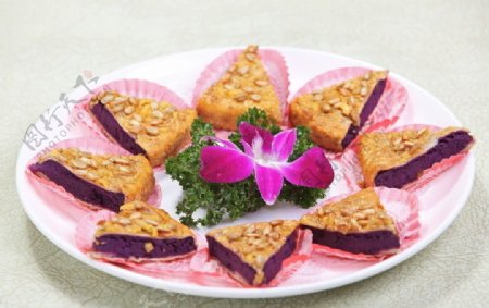 金仁紫薯饼图片
