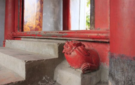 越南河内文庙门槛图片