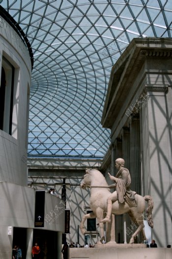 英国伦敦大英博物馆内景部分图片
