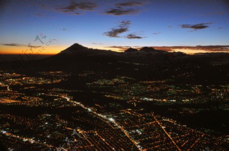 危地马拉城夜景图片