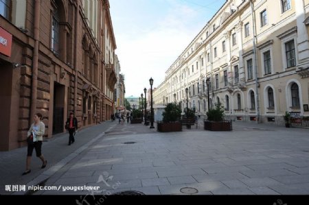 莫斯科的步行街图片
