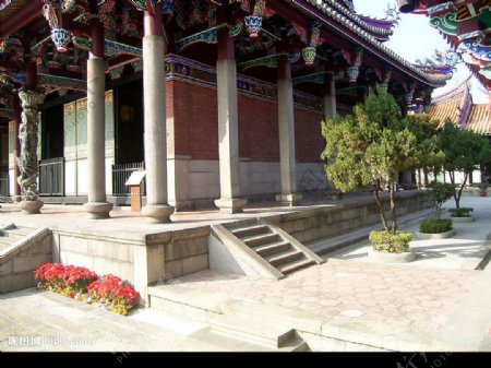 台北三級古蹟台北孔廟大成殿右側图片