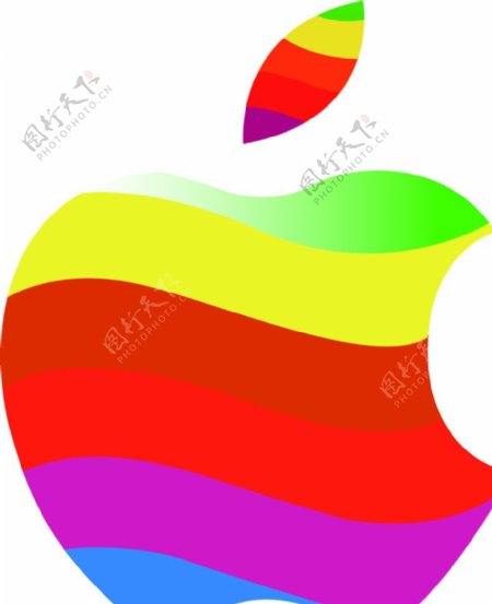 彩色苹果标志图片