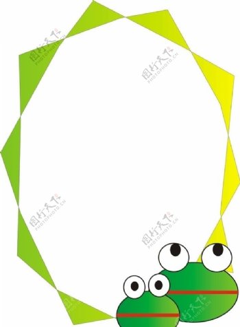 青蛙边框图片