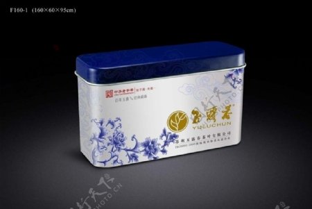精美茶叶铁盒包装设计效果图图片