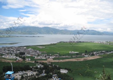 大理洱海渔村图片