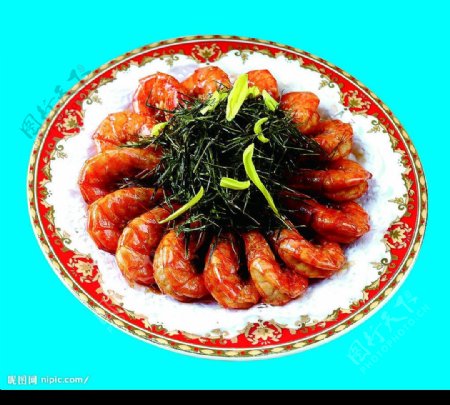 崂山茶香虾图片