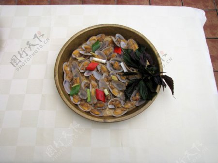 粤菜清蒸花甲图片