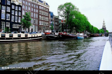 荷兰水上风景图片
