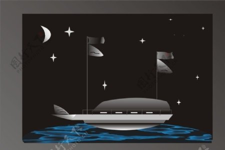 星海孤船图片
