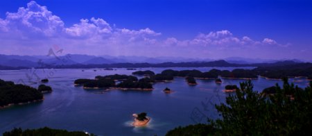 千岛湖全景图片