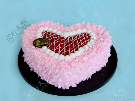 粉红甜心蛋糕图片